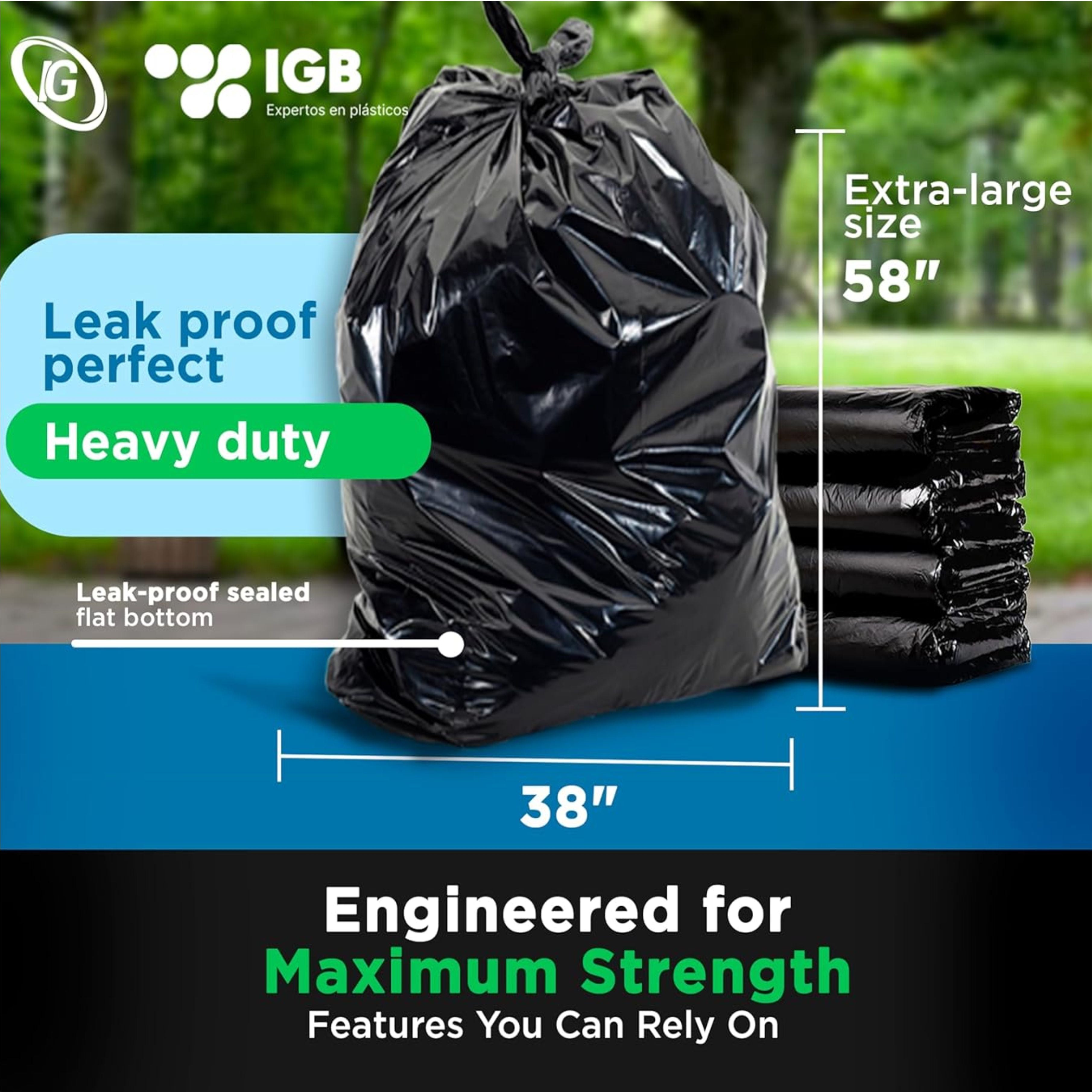 HEAVY DUTY GARBAGE BAGS