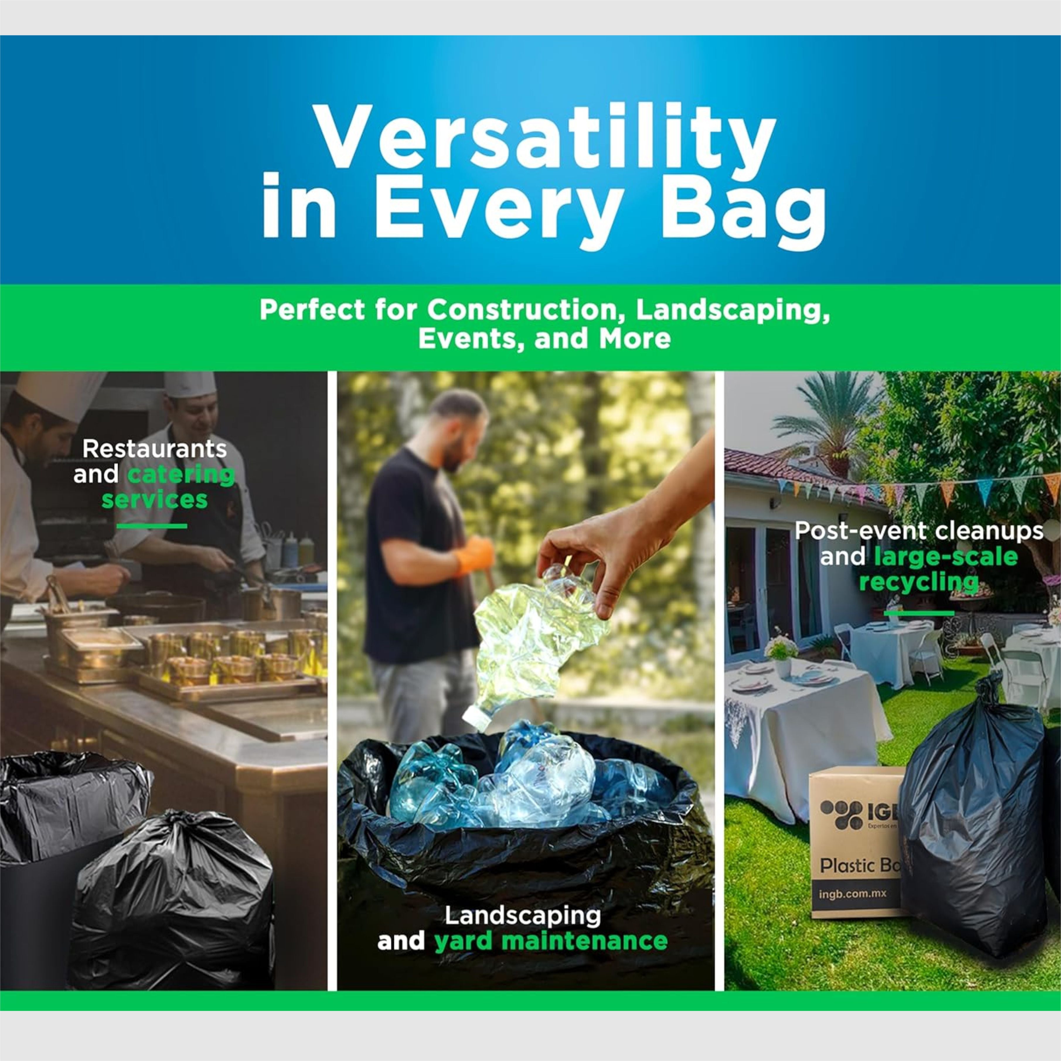 HEAVY DUTY GARBAGE BAGS