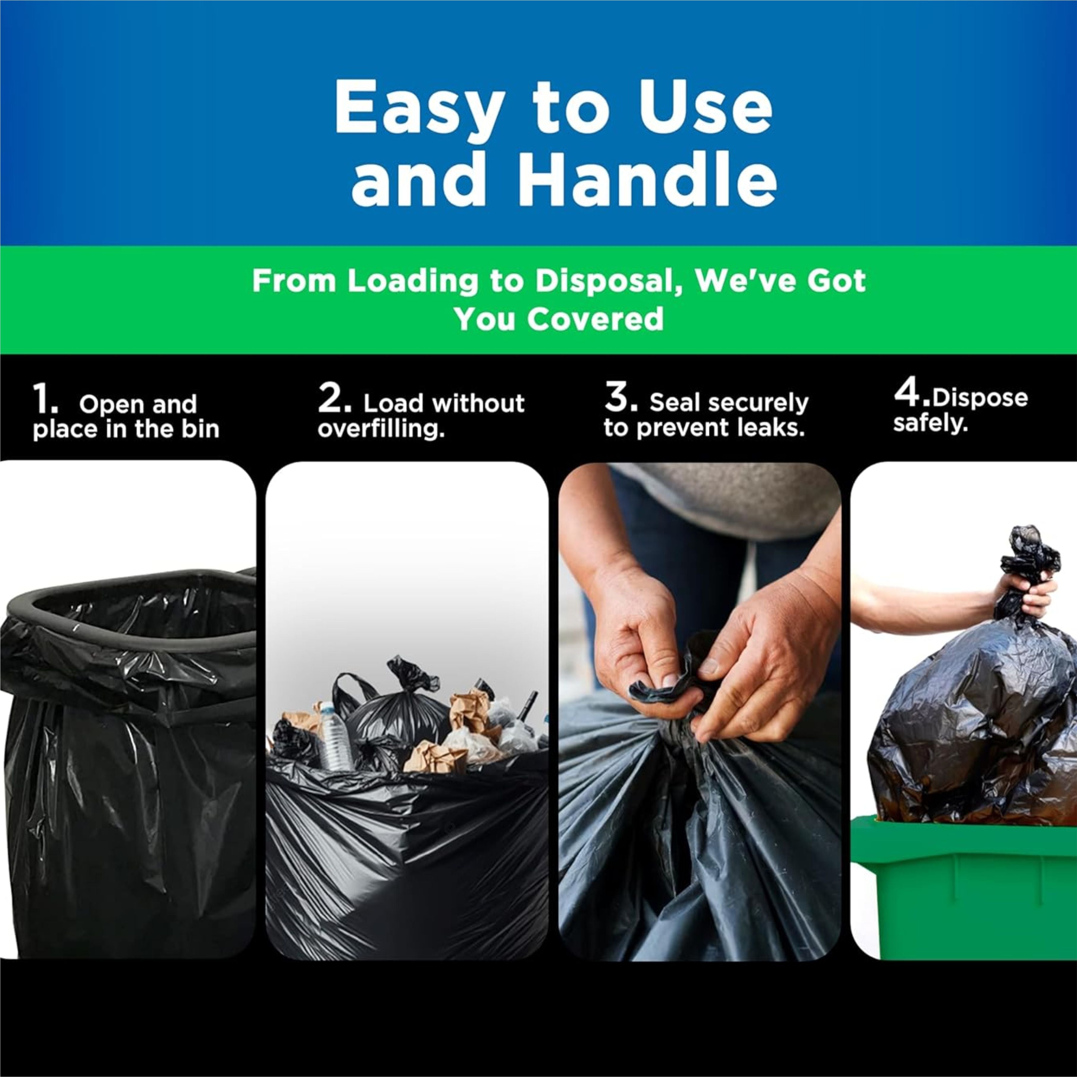 HEAVY DUTY GARBAGE BAGS
