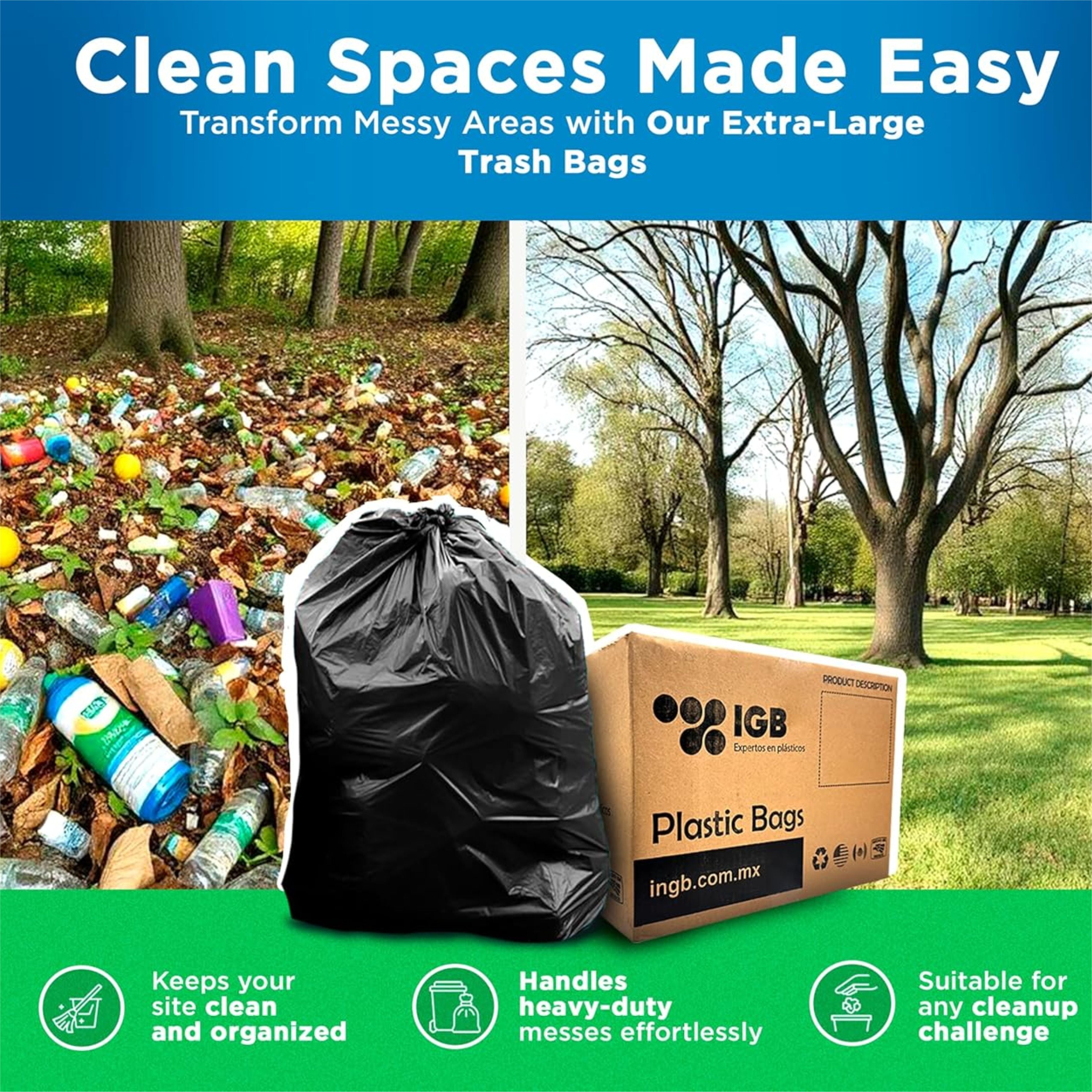 HEAVY DUTY GARBAGE BAGS